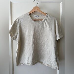 Buck Mason Slub Easy Crew, Sea Shell, XL